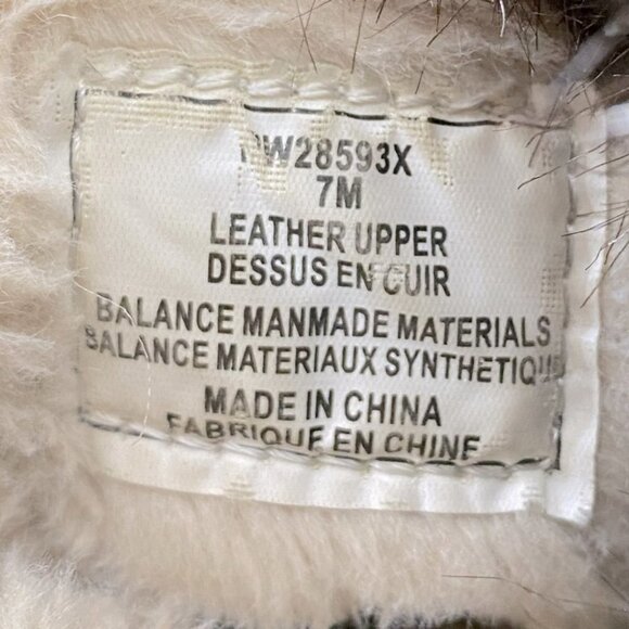 London Fog Tan Leather Duck Boot Snow Boots With Faux Fur 7 - Picture 4 of 14